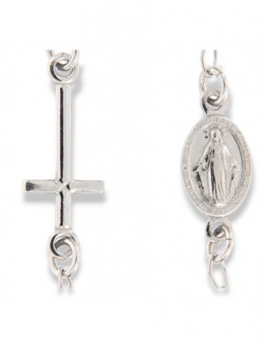 Bracciale Argento Rodiato Rosario Sfere Sfaccet. [3c3233fe]