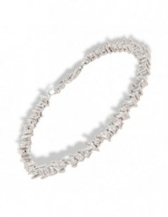 Bracciale Argento Tennis Mixed Shapes Bianco [2221c3ba]