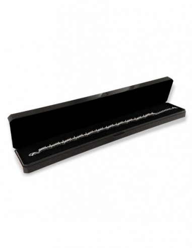 Bracciale Argento Tennis Mixed Shapes Bianco [be490039]