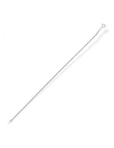 Bracciale Oro Bianco Maglia Rope Sottile [94af0cef]