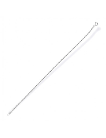 Bracciale Oro Bianco Maglia Rope Sottile [94af0cef]