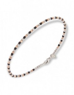 Bracciale Oro Bianco Sfere Alternate [1555fcd0]