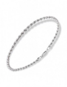 Bracciale Oro Bianco Maglia Rope [a8e8b3e8]