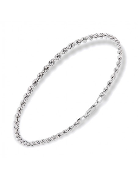 Bracciale Oro Bianco Maglia Rope [a8e8b3e8]