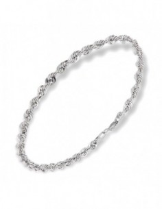 Bracciale Oro Bianco Maglia Rope [6a7b74f9]
