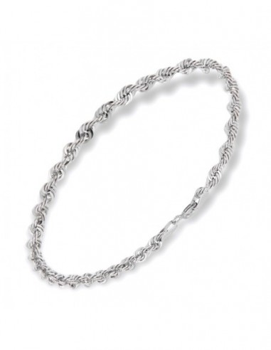 Bracciale Oro Bianco Maglia Rope [6a7b74f9]