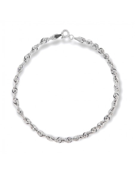 Bracciale Oro Bianco Maglia Rope [e8ea1ae9]