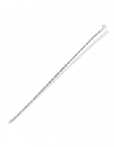 Bracciale Oro Bianco Maglia Rope [edba5df7]