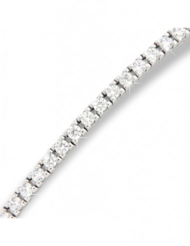 Bracciale Oro Bianco Tennis Zirconi Bianchi 2MM 20 [cab0d0e8]