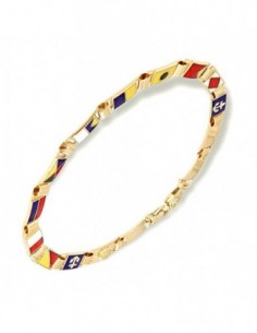 Bracciale Oro Giallo Con Bandiere Nautiche Arcadia [a6094f80]