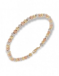 Bracciale Oro Giallo Sfere Sfaccettate 4MM [9fe9280b]