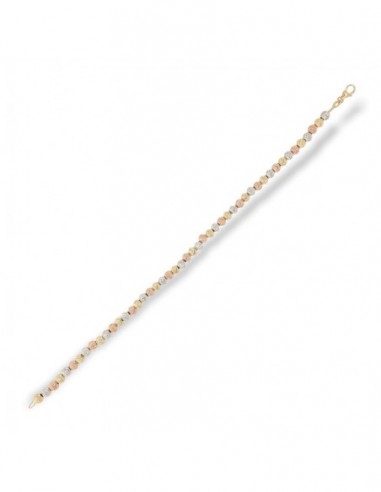 Bracciale Oro Giallo Sfere Sfaccettate 4MM [600df97b]