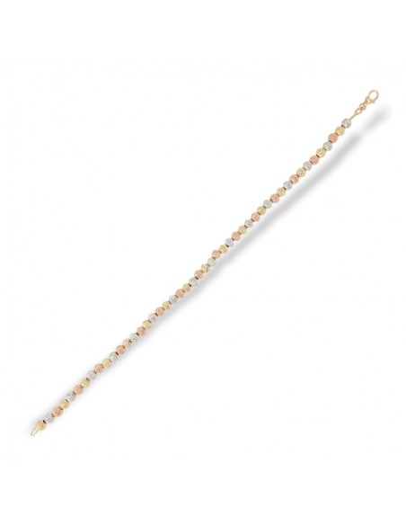 Bracciale Oro Giallo Sfere Sfaccettate 4MM [600df97b]