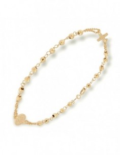 Bracciale Oro Giallo Rosario Sfere Sfaccettate [46cf6b06]