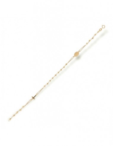 Bracciale Oro Giallo Rosario Sfere Sfaccettate [87c31270]
