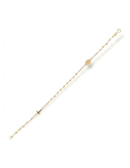 Bracciale Oro Giallo Rosario Sfere Sfaccettate [87c31270]