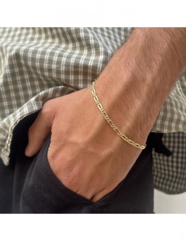 Bracciale Oro Giallo Maglia Grumetta Intrecciata [1f887709]