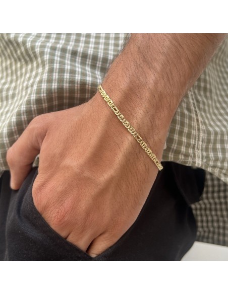 Bracciale Oro Giallo Maglia Grumetta 3+1 [9824af08]