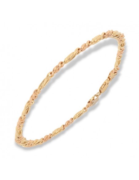 Bracciale Oro Giallo/Rosa Grumetta 2+2 [33984b50]