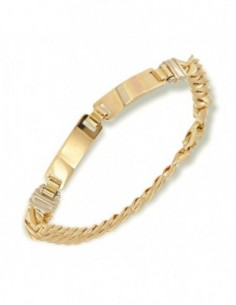 Bracciale Oro Giallo Piastra Tre Colori dell' Oro [b2eaaa16]