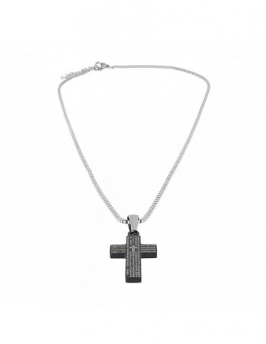 Catena Acciaio Veneziana Croce Decorata 50CM [1a833167]