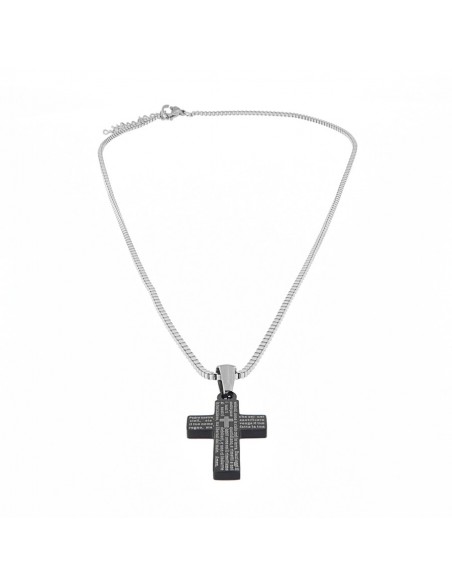 Catena Acciaio Veneziana Croce Decorata 50CM [1a833167]