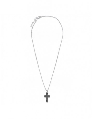 Catena Acciaio Veneziana Croce Decorata 50CM [1fd37679]