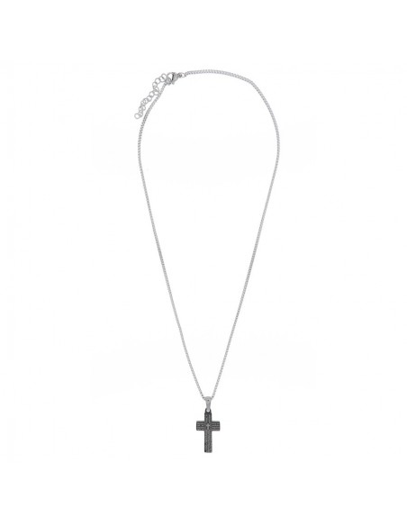 Catena Acciaio Veneziana Croce Decorata 50CM [1fd37679]