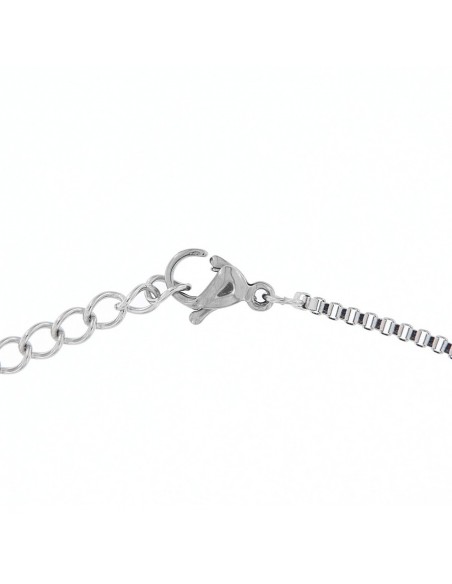 Catena Acciaio Veneziana Croce Decorata 50CM [a8ceb77d]