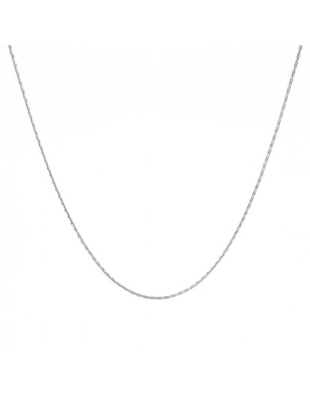 Catena Argento Rodiato Fune Ad Anelli [09ca5363]