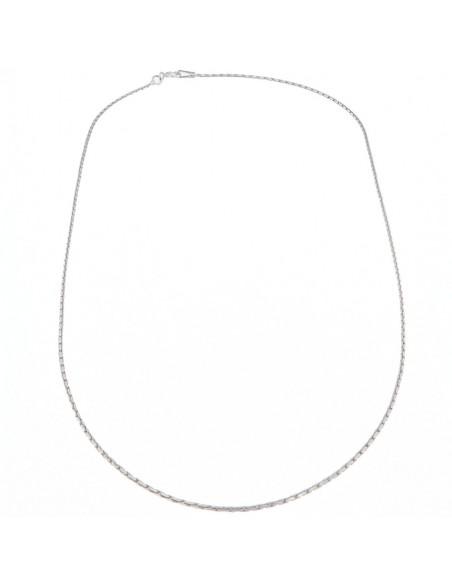 Catena Argento Rodiato Fune Ad Anelli [67f1d16a]