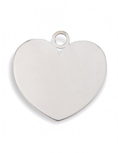 Ciondolo Acciaio Cuore Liscio Lucido [f6689dde]