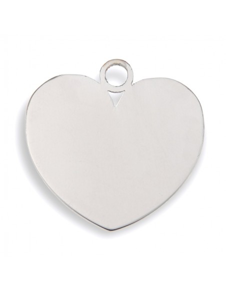 Ciondolo Acciaio Cuore Liscio Lucido [f6689dde]