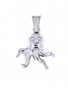 Ciondolo Argento Rodiato Polpo [d0884155]