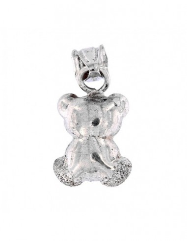 Ciondolo Argento Rodiato Orsetto Diamantato [30801307]