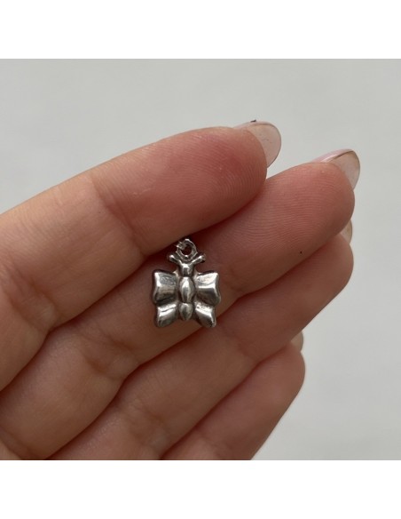Ciondolo Argento Rodiato Farfalla [0e68bb01]