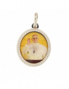 CIONDOLO ARGENTO RODIATO PAPA FRANCESCO II [174bc15a]