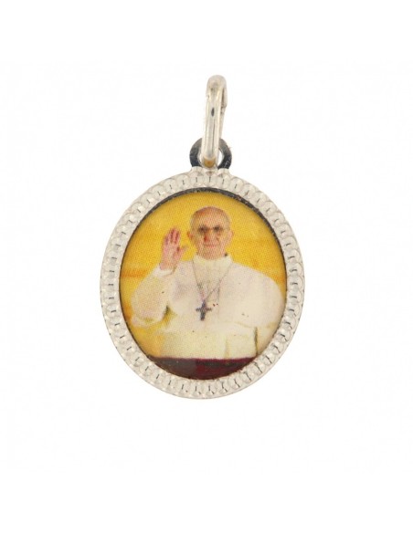 CIONDOLO ARGENTO RODIATO PAPA FRANCESCO II [174bc15a]