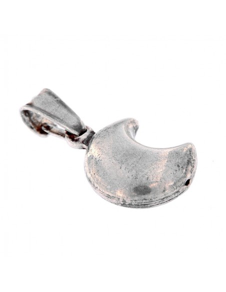Ciondolo Argento Luna Doppia 3D [6c49e748]