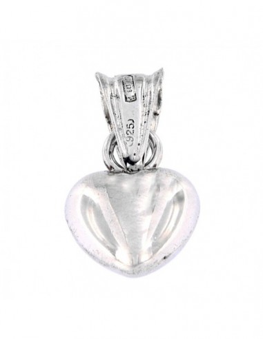 Ciondolo Argento Cuore Piccolo 3D Bombato [c7aef5d9]