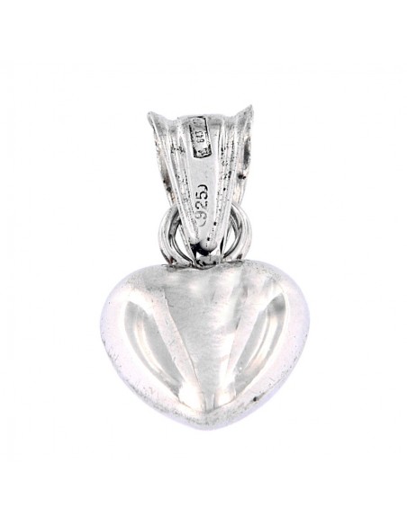 Ciondolo Argento Cuore Piccolo 3D Bombato [c7aef5d9]