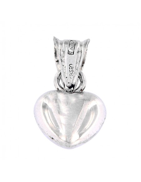 Ciondolo Argento Cuore Piccolo 3D Bombato [9721d971]