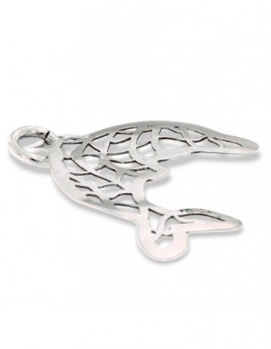 Ciondolo Argento Rodiato Delfino Traforato [406f1abe]