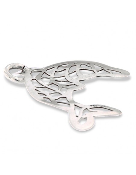 Ciondolo Argento Rodiato Delfino Traforato [406f1abe]