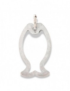 Ciondolo Argento Rodaito Pesce Piatto Liscio [32a1f081]