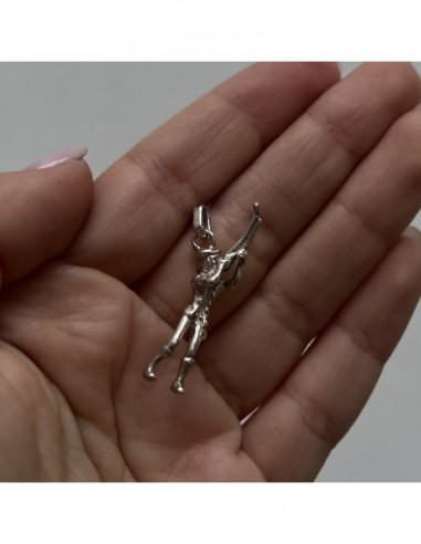 Ciondolo Argento Rodiato Cacciatore [97991dd9]