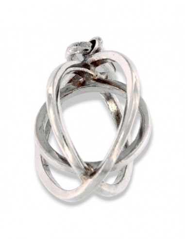 Ciondolo Argento Rodiato 3 Sfere Concentriche [80824d19]
