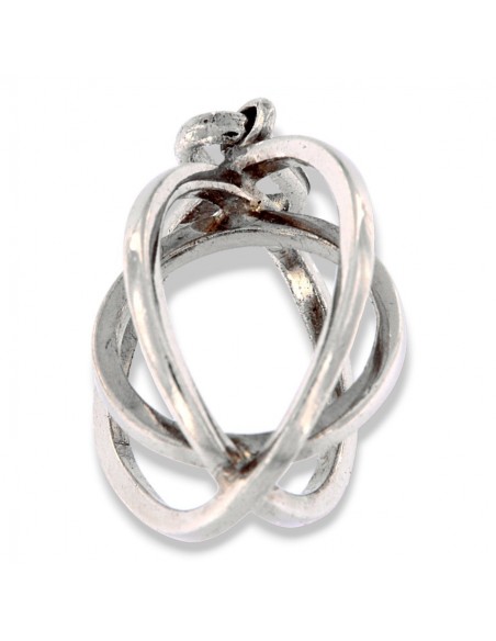 Ciondolo Argento Rodiato 3 Sfere Concentriche [80824d19]