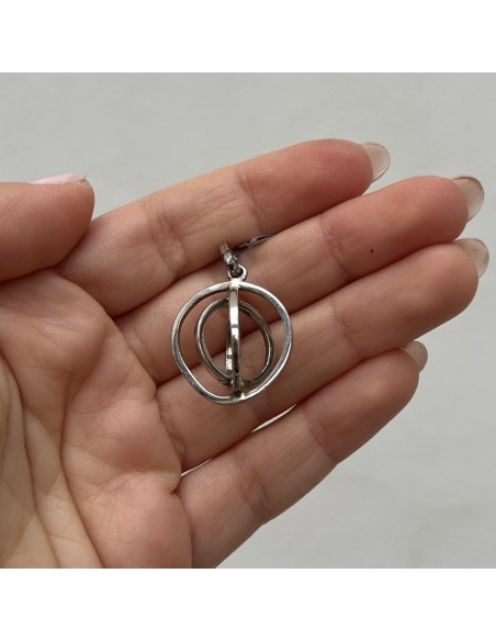 Ciondolo Argento Rodiato 3 Sfere Concentriche [32e8a301]