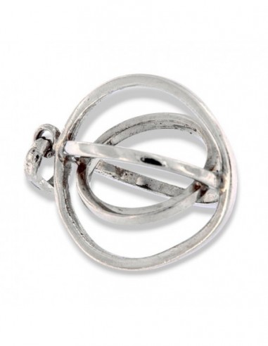 Ciondolo Argento Rodiato 3 Sfere Concentriche [85f56205]